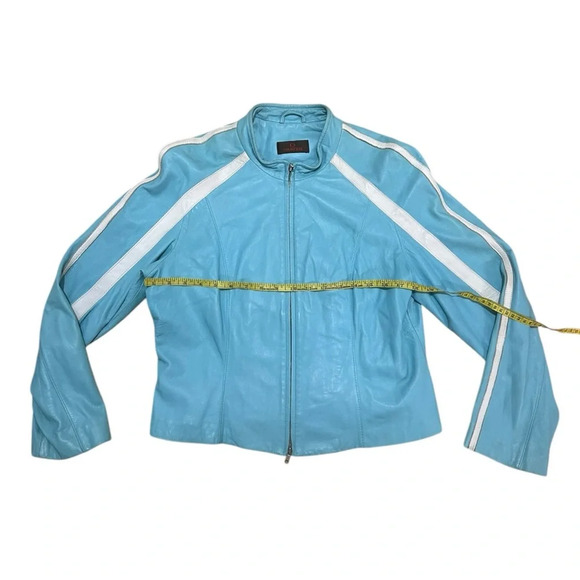 Danier Light Blue Leather Jacket - Picture 8 of 10